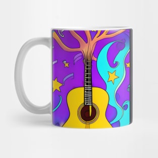 Acoustic Guitar Tree Of Life Guitar Player Nature Guitarist Mug